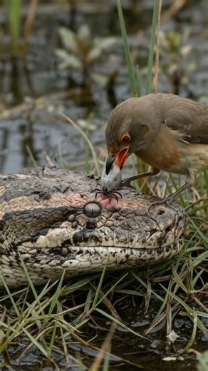 Birds Saving A Python From Giant Blood-Sucking Ticks! 🐍🦅