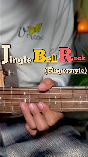 Jingle Bell Rock - Fingerstyle Guitar Cover | #jinglebellrock #shorts