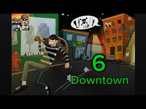 Robbery Bob - Part 6 - Chapter 2 Downtown Levels Perfect - Gameplay!