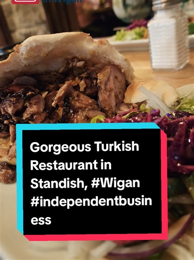 POV: Went to Aile Turkish BBQ Restaurant to film some food… ended up too busy eating 😩🔥 This family-run independent gem in the heart of Standish, Wigan is lovely.. a warm welcome, lovely decor, and an open kitchen so you can see everything being cooked. We had chicken shawarma and chicken kebab,(i brought some home.. quite big portions) and Baklava to finish off..oh, and coffee. General menu guide & rough prices: Starters: £5–£9 (halloumi fries, sigara borek, meze options) Mains: £12–£25 (shaw
