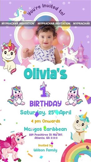 Birthday Invitation – Fun & Stylish Digital Party Invite