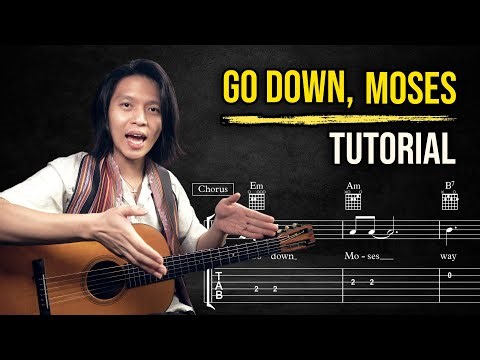 Go Down, Moses | Fingerstyle Guitar Arrangement Tutorial (Step-by-Step)
