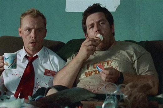 “Shaun of the Dead” (2004), directed by Edgar Wright, is a zombie comedy that treats the apocalypse like an inconvenient interruption to everyday life. The story follows Shaun, a guy stuck in a loop of bad habits and awkward relationships…. until zombies start filling the streets. At first he barely notices, which is part of the joke, but once reality hits, he’s forced into action in the most chaotic way possible. With his best friend Ed at his side, Shaun tries to rescue the people he cares abo