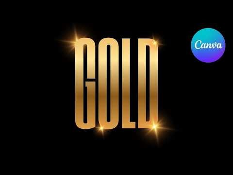 How to Create a Gold Text Effect in Canva (Fast & Easy!) ✨🏆
