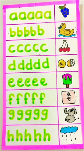 Let's learn lowercase letters! #shorts #shortvideo #education #art