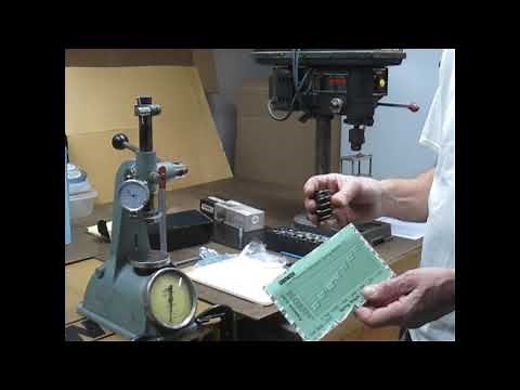 Testing valve spring pressure