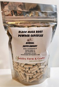 Black Maca Powder Capsules 300 Pack - Made Fresh on Demand! - Etsy