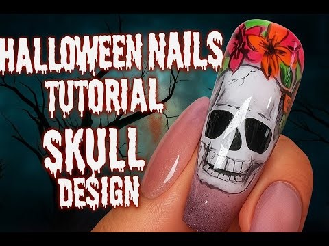 How to Paint a Skull on Nails — Step by Step Tutorial