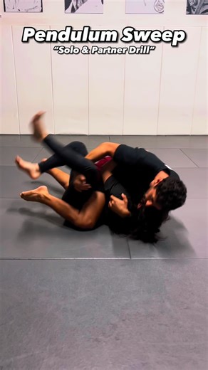 Ari Goldman on Instagram: "Pendulum Sweep - Solo & Partner Drill. Use the solo drill as a warm up before training and a way to get comfortable with the pendulum movement. When practicing with a partner, you can start with the drill I’m doing here, but keep in mind when applying in live training, you want to get their near side arm across their body before applying the pendulum sweep to prevent them from posting their hand in the floor. #jiujitsuflo #jiujitsu #bjj #brazilianjiujitsu"