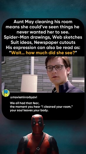 Did Aunt May Secretly Know Peter Was Spider-Man? What if Aunt May knew Peter Parker was Spider-Man long before he ever told her? In Spider-Man 2, the moment she says she cleaned his room and “gave away those dreadful comics,” Peter's shocked reaction isn't just about losing childhood stuff. It's about the fear that she might've seen his Spider-Man drawings, web sketches, suit designs, and the newspaper cutouts he obsessively collects. Sam Raimi's trilogy is full of subtle hints, and this scene m