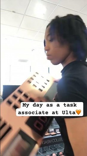 Working as a task associate at Ulta Beauty 🧡 #ulta #nars #ultabeauty
