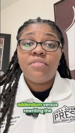 Here’s A Simple Way to Understand why an addendum is needed versus changing the entire contract