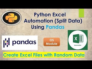 Python Excel Automation | Split the Excel Data using Python Pandas