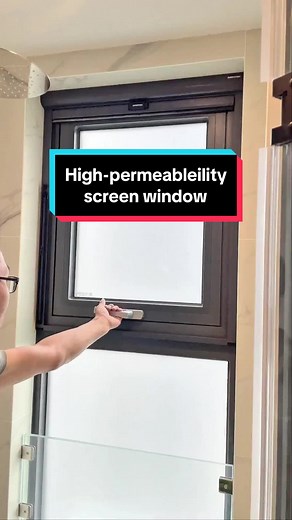 High-Permeability Screen Window for Small Spaces
