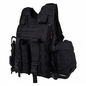 [Hot Item] Harness Cum Pouch Front Back Pouch Walkie Talkie Holder Medi Kit Tactical Vest