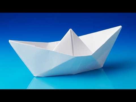 How To Make a Origami Paper Boat - Origami Navy Boat Tutorial