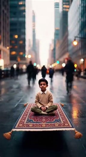 ✨ MAGIC FLYING CARPET 😱 | Boy Riding a Carpet in the Sky#viralcontent #youtubeshorts #magiccarpet