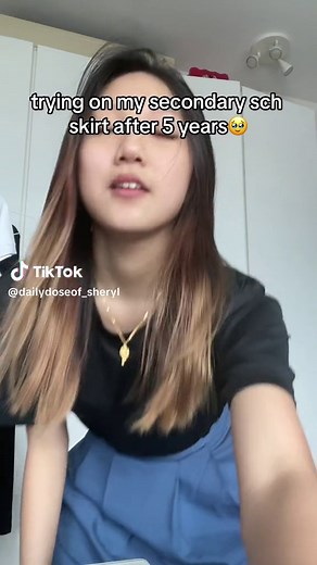 Trying on School Skirts After 5 Years! White Long Skirt Test