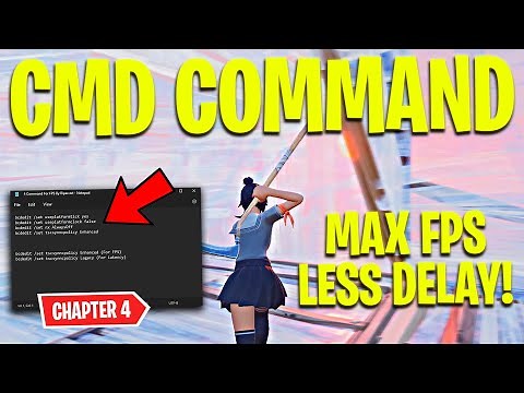 BEST CMD Commands For FPS In Fortnite Chapter 4! (MAX FPS & LESS DELAY)