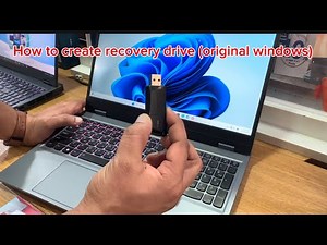 How to create recovery drive (original windows)by using a flash drive