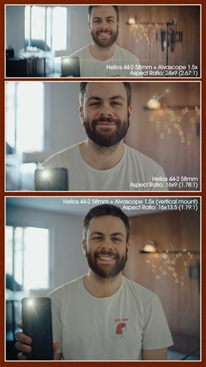 Anamorphic adaptor comparison 👌 #cinematic #anamorphic