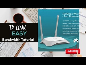 How to Bandwidth TP-link WR840N Wireless N Router easy tutorial.