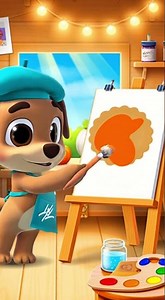 🖌️ Thanksgiving Art Time with Friendly Dog | Kidduca