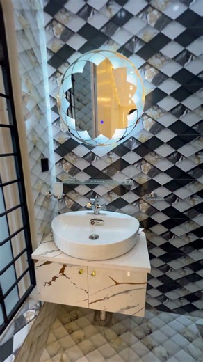 7 Marla Modern Powder Room Design🏠 #foryou #home #homedesign #interiordesign #duckybhai #house