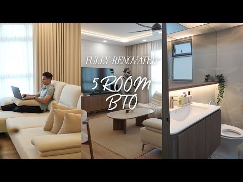 🏡 FULLY RENOVATED 5-Room BTO | Modern Home Transformation in Singapore ✨