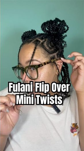 Would you try fulani flip over mini twists as your next style? #protectivestyles