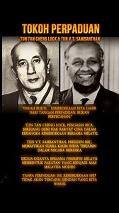 Tun Tan Cheng Lock dan Tun V.T Sambathan. #malaysia #Merdeka #malaydiscovery #Merdeka2025 | Malay Discovery