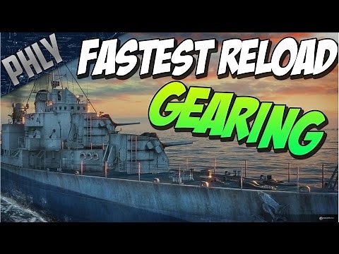 FASTEST GUNS In The Game! Tier 10 GEARING! (World Of Warships Gameplay)