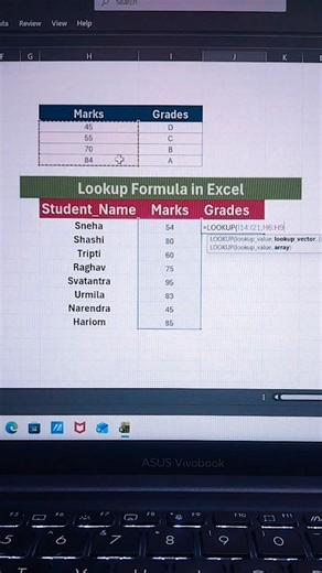Excel Magic: Apply Lookup Formula in Seconds!📊#shortsindia #excel