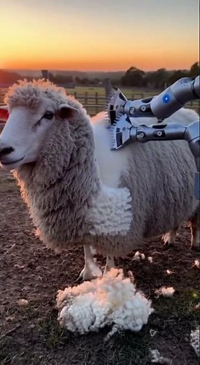 Can AI Robots Really Shear Sheep This Perfectly? | Future Farming Vision #ai #farming #sheepfarming