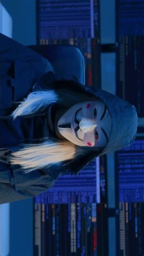 Anonymous Hacker Green Screen Animation | Cyber Security Background Video #shorts #short #animation