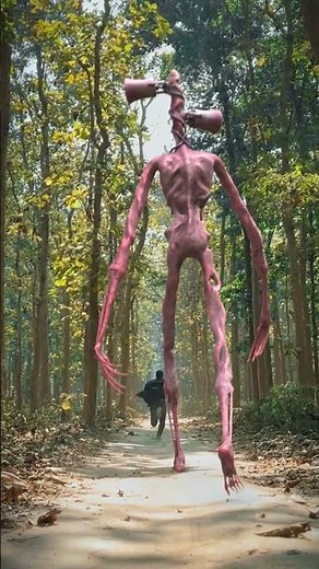 Lost in the Forest with Siren Head in Real Life 🌲👹 | Horror Short #SirenHead #vfx