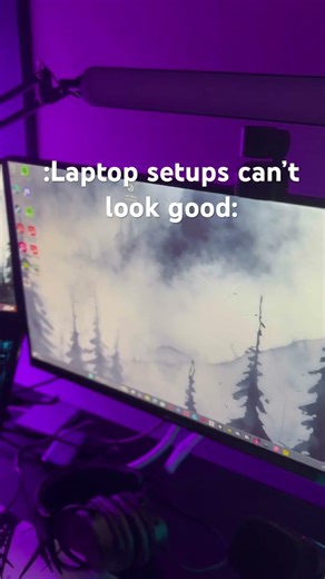 Cleanest laptop gaming setup#tech #pcgaming