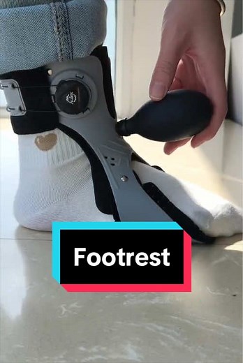 Foot brace relief for foot drop after stroke