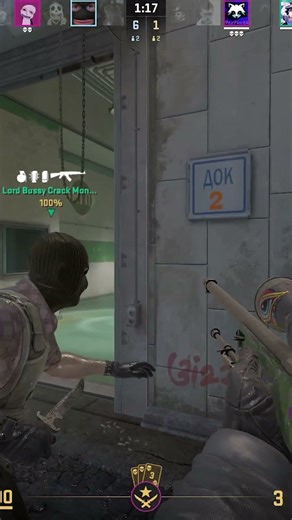 2V5 AWP Ace On The Final Days Of Train #shorts #cs2highlights #cs2ace