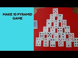 Make 10 pyramid card game
