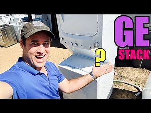 Checking The Codes On This GE Stack Washer & Dryer | Works Fine? | Diagnostic Mode | GUD27ESSM1WW