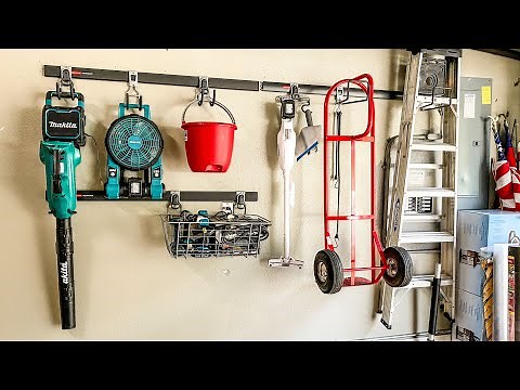 Rubbermaid Fasttrack System Overview ~ I LOVE This Method or Organizing The Garage