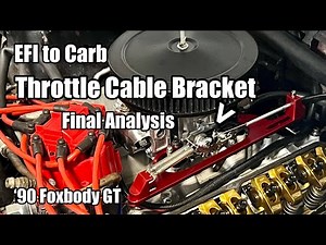 Throttle Cable Linkage for EFI to Carb - ‘90 Ford Mustang Foxbody GT