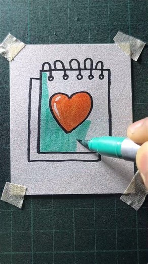 How to draw a notepad | All About Art