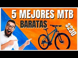 5 mejores BICICLETAS de montaña BARATAS para PRINCIPIANTES 2022