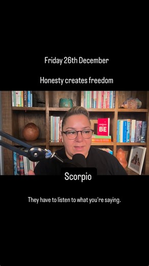 Bondi Guru | Ghazaleh Lowe on Instagram: "Scorpio The more honest you are with yourself today, dear Scorpio, the freer you become. This isn’t about telling everyone else how you feel or needing others to understand you. It’s about releasing the emotional weight you carry when feelings remain unexpressed. When emotions stay trapped inside, they quietly shape your experience and keep you feeling stuck in places you don’t want to be. Expression doesn’t have to be shared — it just has to happen. Wri