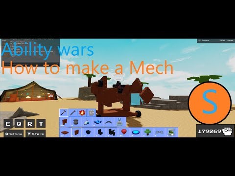 How to make a Mech in Ability wars on Roblox!