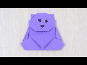How to Make Paper Teddy Bear Easy - Cute Origami Teddy Bear Tutorial