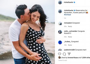 Rickie Fowler announces his wife Allison Stokke is pregnant with a girl