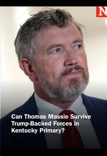 Newsweek’s @Jason Lemon breaks down Congressman Thomas Massie’s fight against Trump-backed challenger Ed Gallrein in one of the biggest Republican primary battles of 2026. Hit the link on our post to read more. #news #newsweek #politics #DonaldTrump